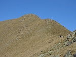 Zoommata su Michele che mi precede , ben si vede anche la Croce di Vetta......